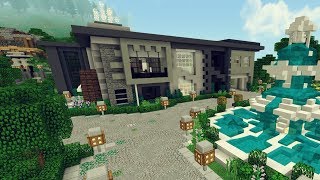 Casa moderna automática  Visitando casas para mundo survival en minecraft [upl. by Marmaduke975]