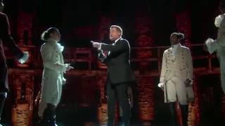 Hamilton Cast pay tribute to James Corden  TONY AWARDS 2016 [upl. by Khalsa]