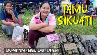 Tamu Sikuati Kudat murahnya hasil laut di sini  Sikuati Kudat weekly local market [upl. by Osrit]