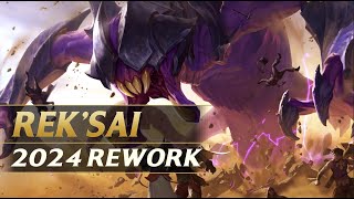 REKSAI 2024 REWORK Gameplay  League of Legends [upl. by Tioneb967]