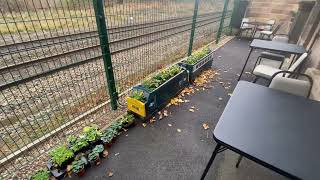 Trains at South Wingfield 21124 PEAK 45130 with 1 coach waits [upl. by Duj]