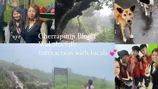 Cherrapunji Blog 2  Wakaba falls  Seven Sister falls  Interaction with Locals  Meghalaya 💗 [upl. by Jeno653]