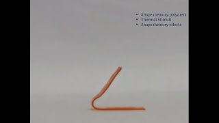 Thermal stimuli for shape memory polymers shorts [upl. by Airehs]