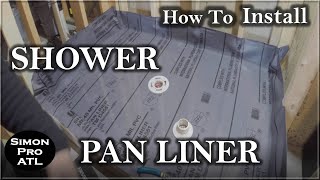 How To Install Oatey PVC Shower Pan Liner [upl. by Hildegard791]