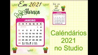 Montando arte de calendário no studio [upl. by Eltrym]