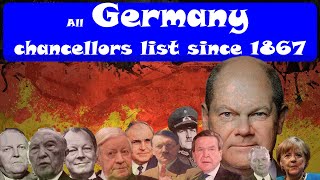 List of Germany chancellors By Time In Office  Liste der Deutschen Kanzler [upl. by Nanfa257]