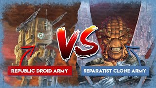 Was the Republic DROID ARMY or the Separatist CLONE ARMY Stronger on the Battlefield [upl. by Arturo]