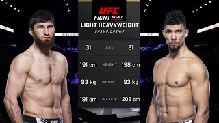 Magomed Ankalaev vs Johnny Walker 2 Full Fight  UFC Fight Night [upl. by Aniv]