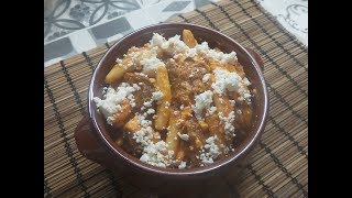 معكرونة من جزيرة كريت اليونان بقديد وجبنة ميزيثرةSkimmed Macaroni with Dried Lamb amp Mizithra Cheese [upl. by Laurel280]