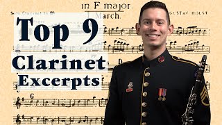 TOP 9 Most Requested Excerpts for Clarinet and Bass Clarinet [upl. by Onairelav]