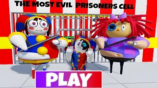 🎪NEW DIGITAL CIRCUS BARRYS PRISON RUN Obby  POMNI 🆚 POMNI  roblox scaryobby obby gameplay [upl. by Nylkcaj]