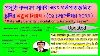 How to calculate maternity benefits amp Leave  New Rules2022 [upl. by Irrab]