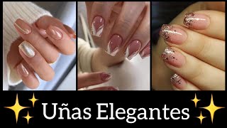 DISEÑOS DE UÑAS❤ ELEGANTES 2021 UÑAS CORTAS NATURALES [upl. by Notnad]