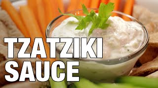 DIY TZATZIKI SAUCE  5 Minute Recipe [upl. by Daffie675]