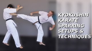 Kyokushin Karate Training  Sparring Setups amp Techniques [upl. by Enairb414]