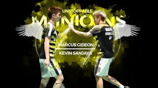 Best Doubles Badminton Pair on Earth  Best of Kevin Sanjaya amp Marcus Gideon 2018  Rallies amp Skills [upl. by Ibba]