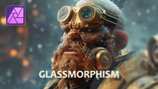 Create Stunning Glass Morphism Design in Affinity Photo [upl. by Harcourt676]