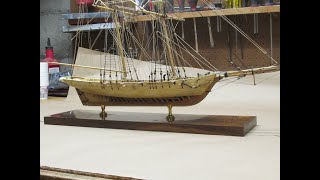 Baltimore Clipper Model plank on frame [upl. by Lazaruk900]