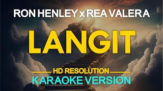 LANGIT  Ron Henley feat Bea Valera KARAOKE Version [upl. by Aksel]