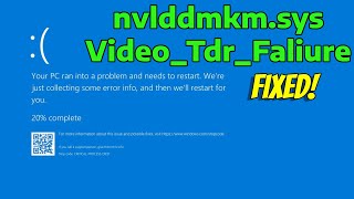 How To Fix Video TDR Faliure nvlddmkmsys in Windows 11 [upl. by Elsi]