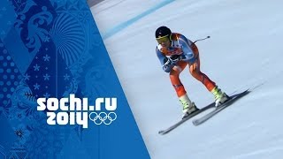 Alpine Skiing  Mens Super Combined  Downhill  Sochi 2014 Winter Olympics [upl. by Millur]