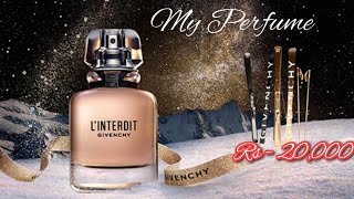 I Share My Favourite Perfume  GIVENCHY LINTERDIT Fragrance Review by rukhma Naveed [upl. by Anillehs]