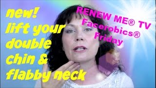 Tone up your Double Chin  Flabby Neck I Sagging Jowls with this Face Exercise  FACEROBICS® [upl. by Cr]