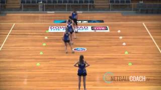 Lateral Shuttles  Netball Warm Up Drill [upl. by Iruj]