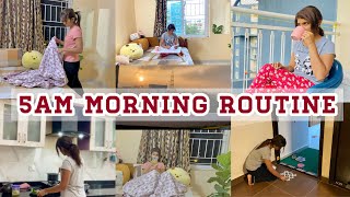 5AM Morning RoutineEveryday morning Routine 2022Productive realistic Indian morning routine [upl. by Suivatnod]