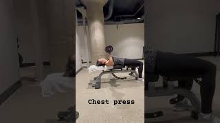 CHEST EXERCISES fitover60 strengthover50 gymrat [upl. by Rieger]