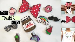 DIY Tumblr PinsBrooches 3 Methods Using Glue [upl. by Athalie856]