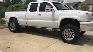 2004 Silverado 3quot Body Lift Zone off road [upl. by Lovich]