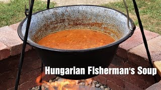 Hungarian Fishermans Soup Halászlé [upl. by Kornher]