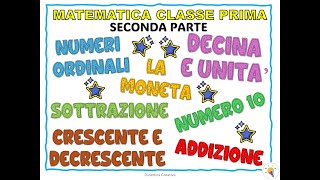 MATEMATICA CLASSE PRIMA  seconda parte [upl. by Irby85]