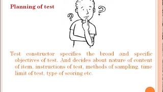 Psychometrics 2 psychological test and Steps of test constructions [upl. by Gensmer]