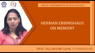 Herman Ebbinghaus on Memory [upl. by Nnaecarg]