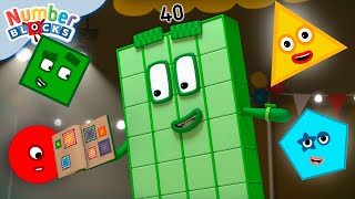 Learn Numbers for Kids  Shapes amp Learn to Count  Math Cartoon  Numberblocks [upl. by Genovera]