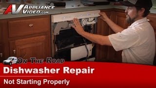 KitchenAid Dishwasher Repair  Not Starting Properly  Control Panel [upl. by Kcirdes]