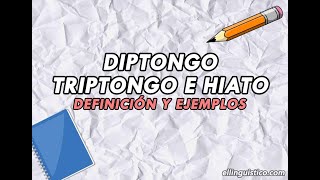 ✨ EL DIPTONGO  TRIPTONGO  HIATO ✨EXPLICACIÓN PARA NIÑOS [upl. by Norrab]