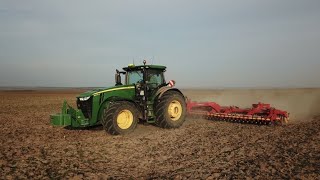 John Deere 8400RVäderstad Carrier 925 Tárcsázás [upl. by Suneya]