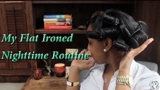 My Flat Ironed Nighttime Routine  6 [upl. by Ocnarfnaig]