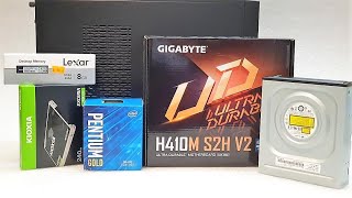 GIGABYTE H410M S2H V2 PENTIUM G6400 LEXAR LD4AU008GR2666G 250W SFX250VS KIOXIA EXCERIA 240GB [upl. by Aciraj]