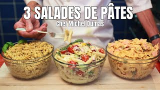 3 SALADES DE PÂTES  Des recettes rapides qui goûtent lété pour tous les goûts [upl. by Nannie]