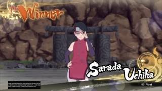 Naruto Ultimate Ninja Storm 4  Sarada COMPLETE Moveset [upl. by Aleuname]