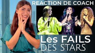 Comment CHANTER JUSTE  Les FAILS de nos STARS préférés  Coach Vocal React Analyse Vocale [upl. by Novar]