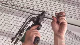 How to Install Heavy Duty Bird Netting A StepbyStep Tutorial Professional Bird Net Installation [upl. by Noswal]