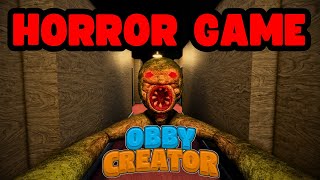 Can you make a GOOD HORROR GAME in Obby Creator Part 1 [upl. by Armillia545]