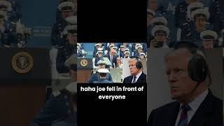 Joe Biden Falls at Air Force Academy Graduation 😂 shorts presidentsplay [upl. by Carolle]