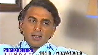 Rare 1986 Sunil Gavaskar interview [upl. by Krueger]