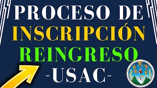 📌PROCESO de INSCRIPCIÓN 2023 y D3SCARGAR CONSTANCIA para Estudiantes de REINGRESO USAC 😍 [upl. by Addi]